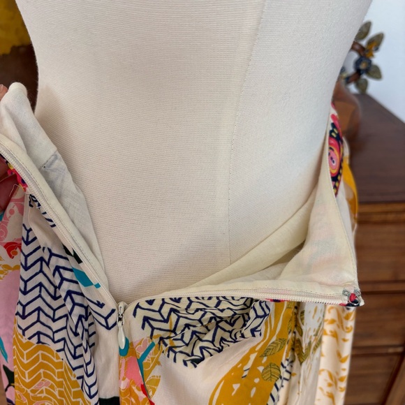 Anthropologie Yellow and Cream Maxi Skirt - Picture 8 of 9